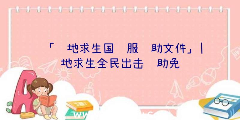 「绝地求生国际服辅助文件」|绝地求生全民出击辅助免费